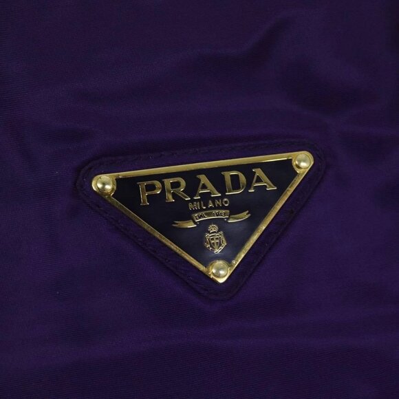 PRADA Chain Shoulder Bag Nylon Purple Auth - Picture 10 of 16